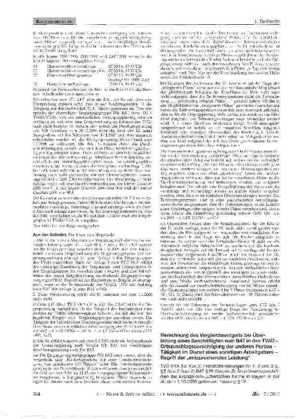 Vorschauseite 2: Eingruppierung einer Kindertagesstättenleiterin -Durchschnittsbelegung