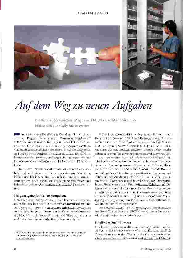 Vorschauseite 1: Auf dem Weg zu neuen Aufgaben
