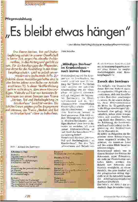 Vorschauseite 1: Es bleibt etwas hängen