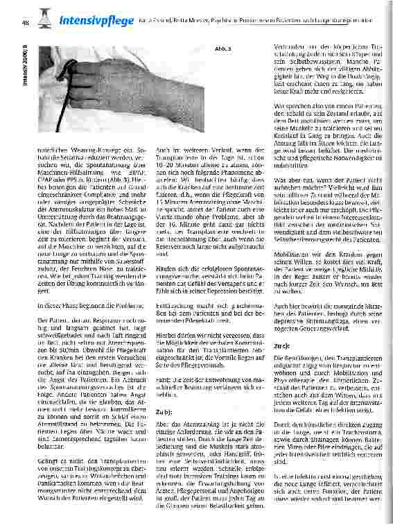 Vorschauseite 3: Psychische Probleme von Patienten nach Lungentransplantation auf einer Intensivstation