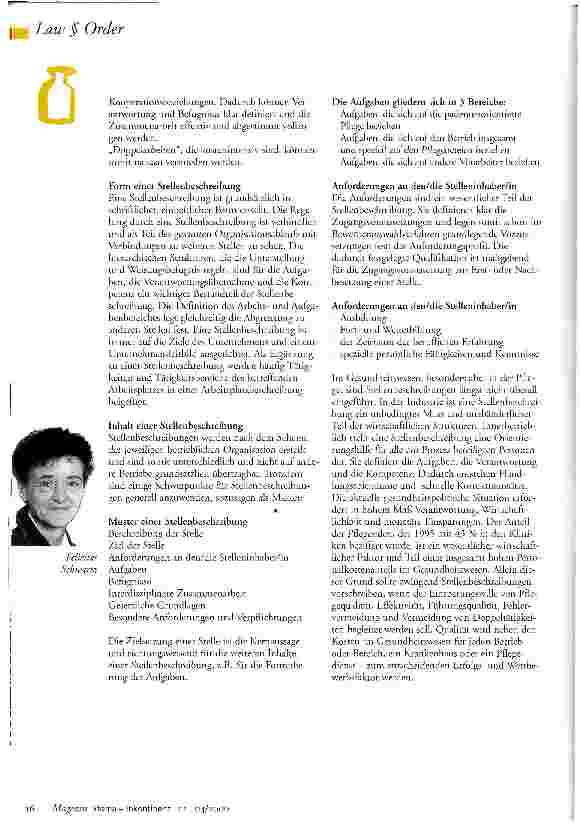 Vorschauseite 2: Die Stellenbeschreibung - ein wichtiger Baustein in der Qualitätssicherung