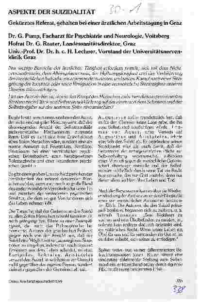 Vorschauseite 1: Aspekte der Suizidalität