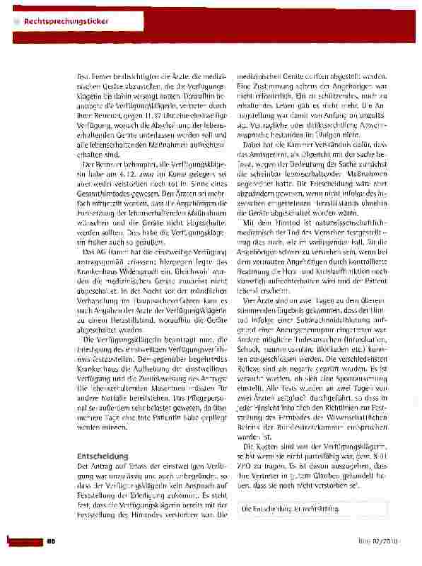 Vorschauseite 2: Feststellung des Todeszeitpunkts