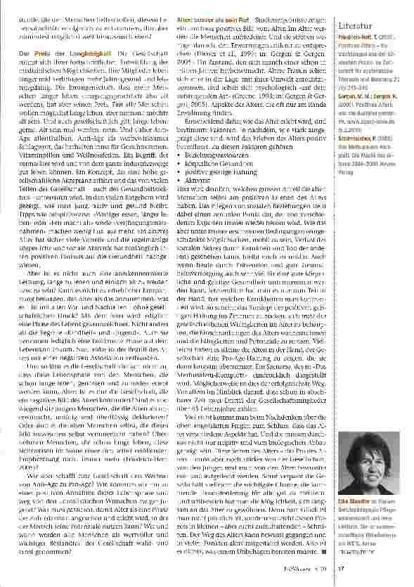 Vorschauseite 2: Pro-Aging statt Anti-Aging