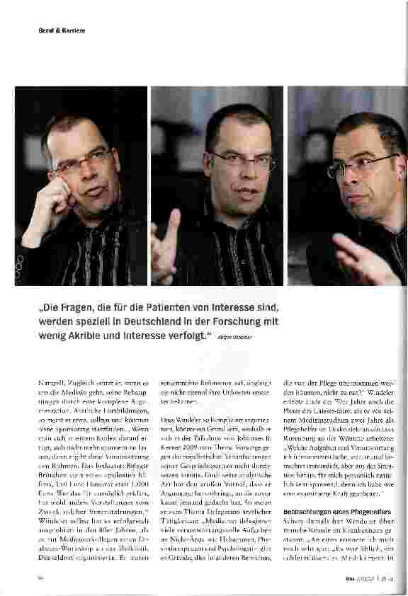 Vorschauseite 3: Jürgen Windeler Radikaler Denker