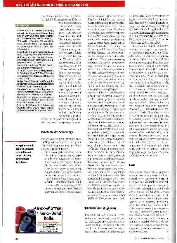 Vorschauseite 4: Angeborene Stoffwechselstörungen erkennen
