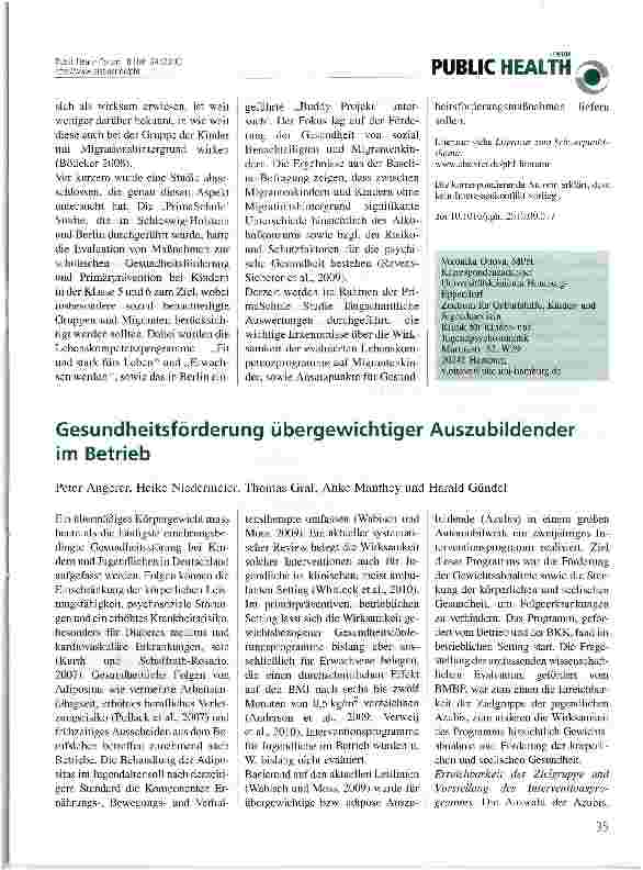 Vorschauseite 2: Schulische Gesundheitsförderung bei Kindern mit Migrationshintergrund