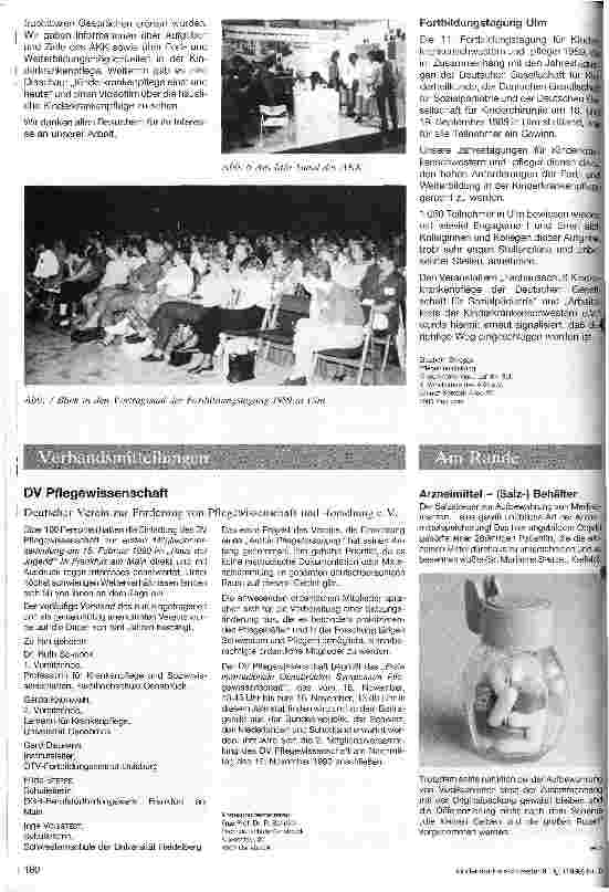 Vorschauseite 4: 10 Jahre Arbeitskreis der Kinderkrankenschwestern e.V.