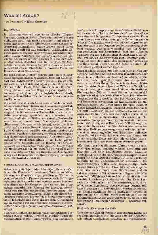 Vorschauseite 1: Was ist Krebs?