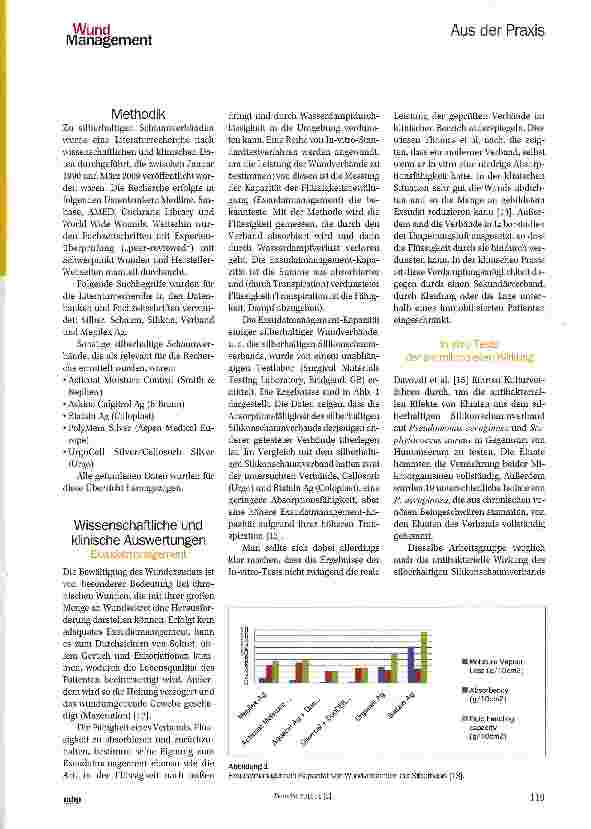 Vorschauseite 2: Klinische und wissenschaftliche Daten zu einem silberhaltigen Silikonschaumverband: ein Überblick
