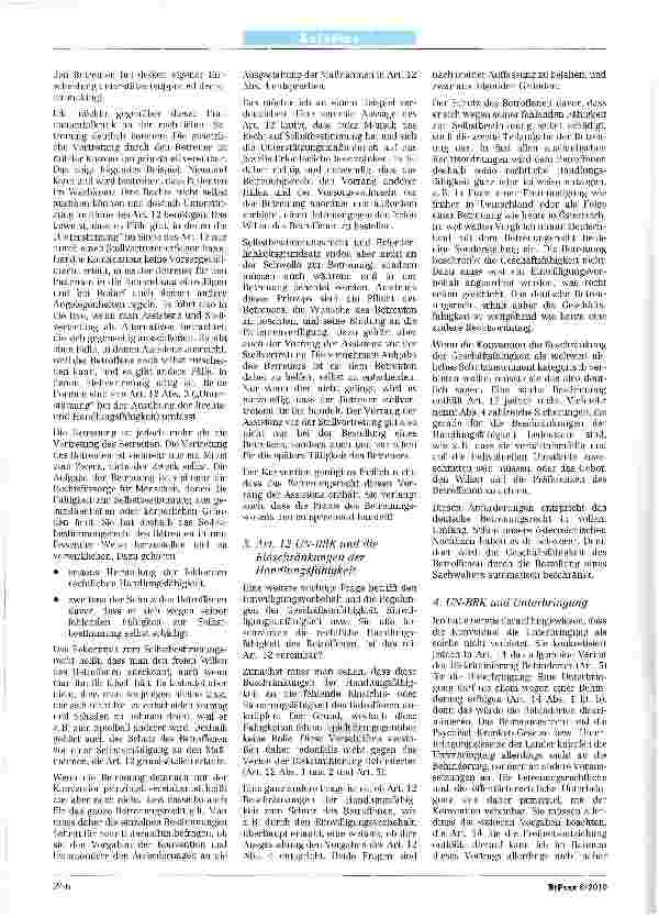 Vorschauseite 4: UN-Behindertenrechtskonvention und Betreuungsrecht