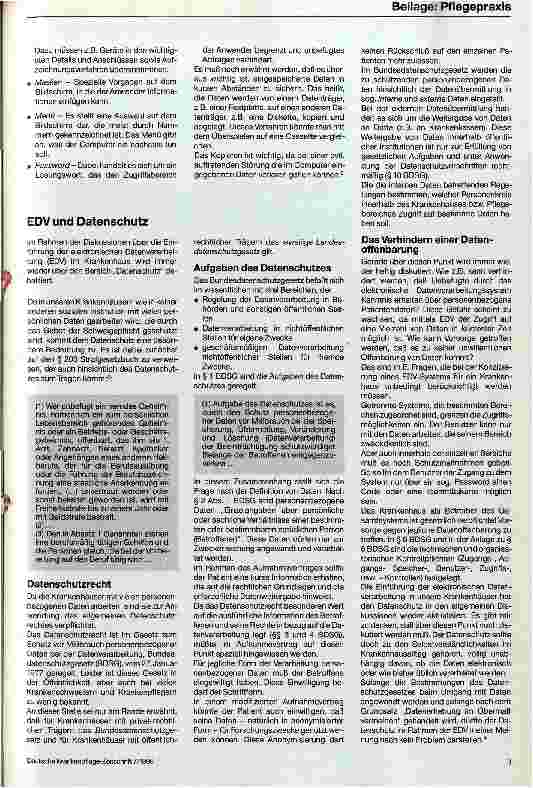 Vorschauseite 2: Der Pflegeprozeß mittels EDV