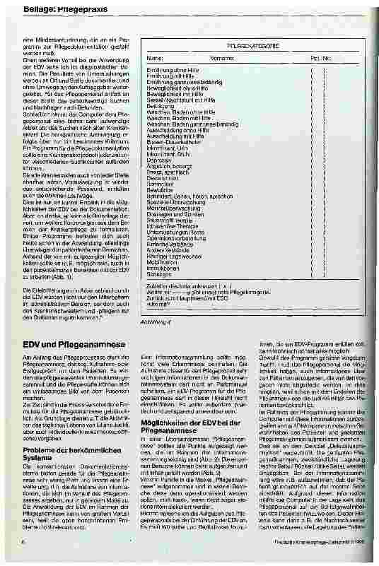 Vorschauseite 5: Der Pflegeprozeß mittels EDV