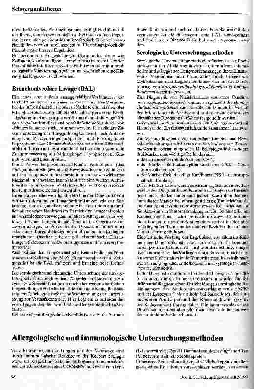 Vorschauseite 3: Rationelle Diagnostik broncho-pulmonaler Erkrankungen