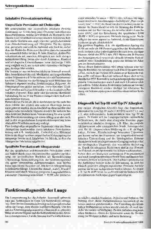 Vorschauseite 5: Rationelle Diagnostik broncho-pulmonaler Erkrankungen