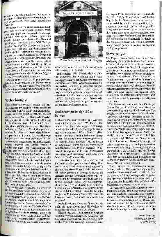 Vorschauseite 2: Das krankhafte Eindämmen - Hirnoperationen und Kastrationen in einer psychiatrischen Klink