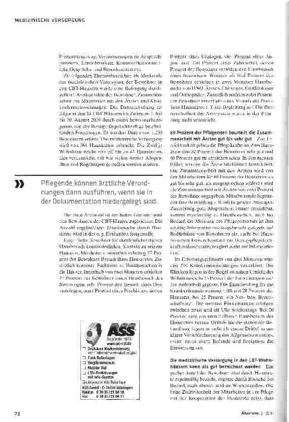 Vorschauseite 3: Gute Kooperation ersetzt den Heimarzt