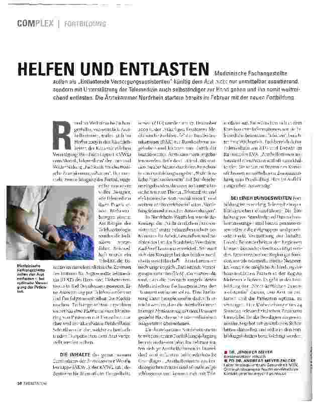 Vorschauseite 1: HELFEN UND ENTLASTEN