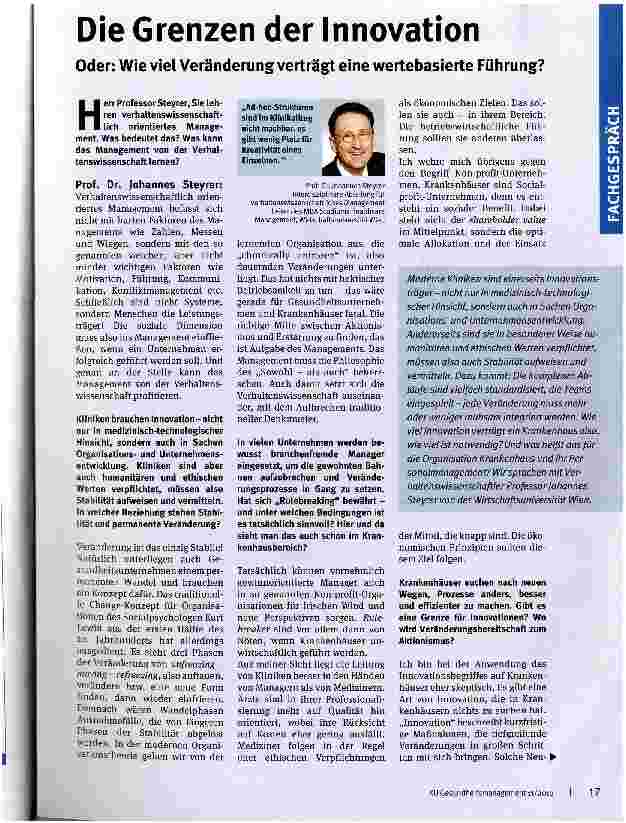 Vorschauseite 1: Die Grenzen der Innovation