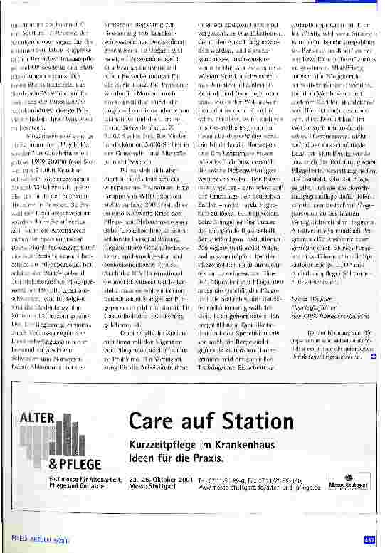 Vorschauseite 2: Pflegepersonalmangel - deutsche und europäischen Perspektiven