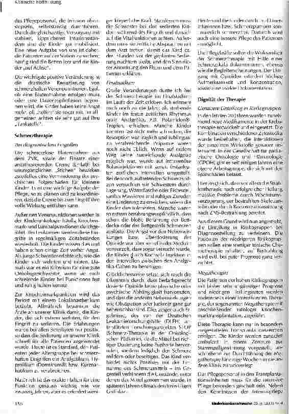 Vorschauseite 4: Die Pflege in der pädiatrischen Onkologie im Wandel der Zeit