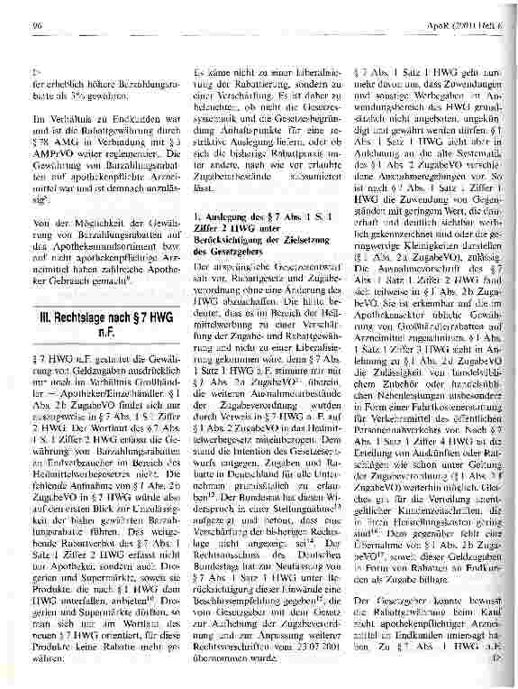 Vorschauseite 2: Unzulässigkeit der Gewährung eines Barzahlungsrabatts