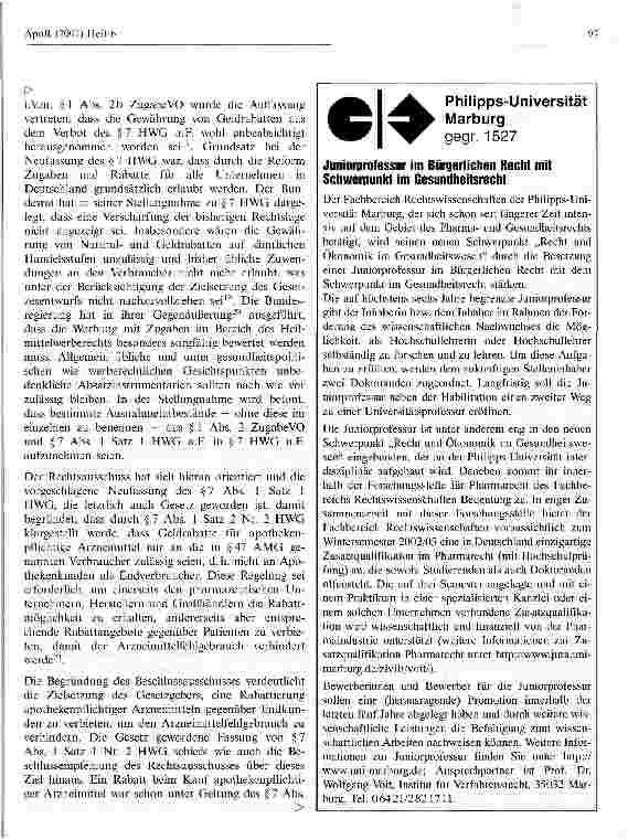 Vorschauseite 3: Unzulässigkeit der Gewährung eines Barzahlungsrabatts