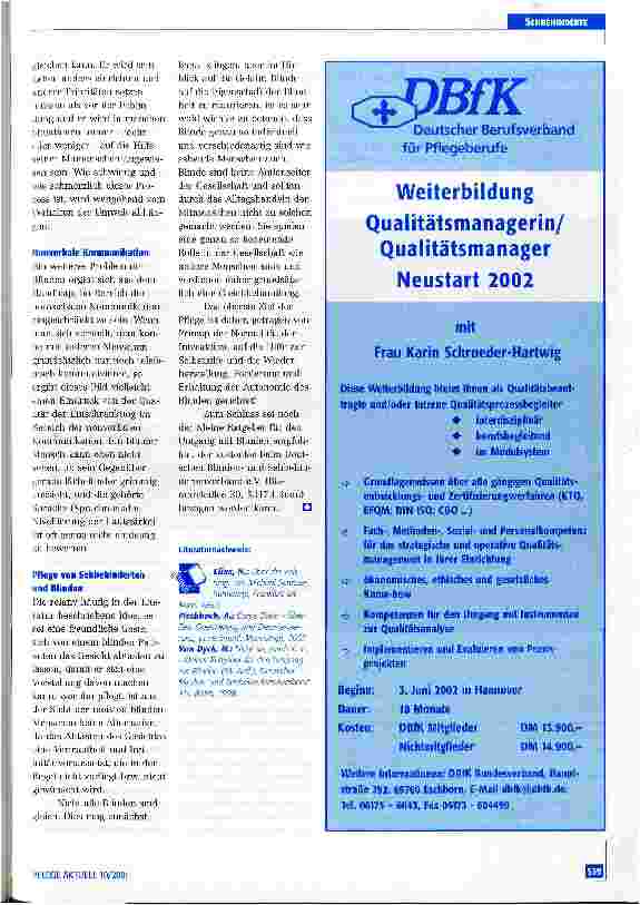 Vorschauseite 3: Sensible Pflege für sehbehinderte und blinde Patienten