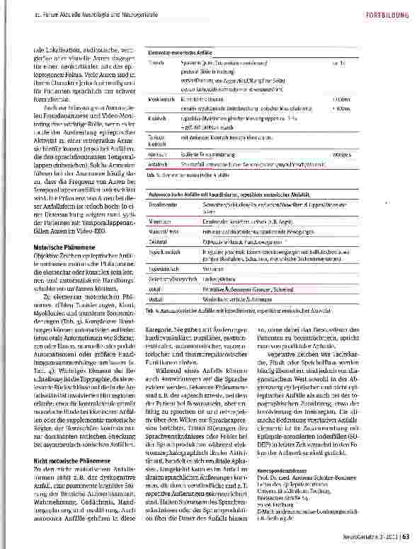 Vorschauseite 2: Wie sehen Anfälle aus?