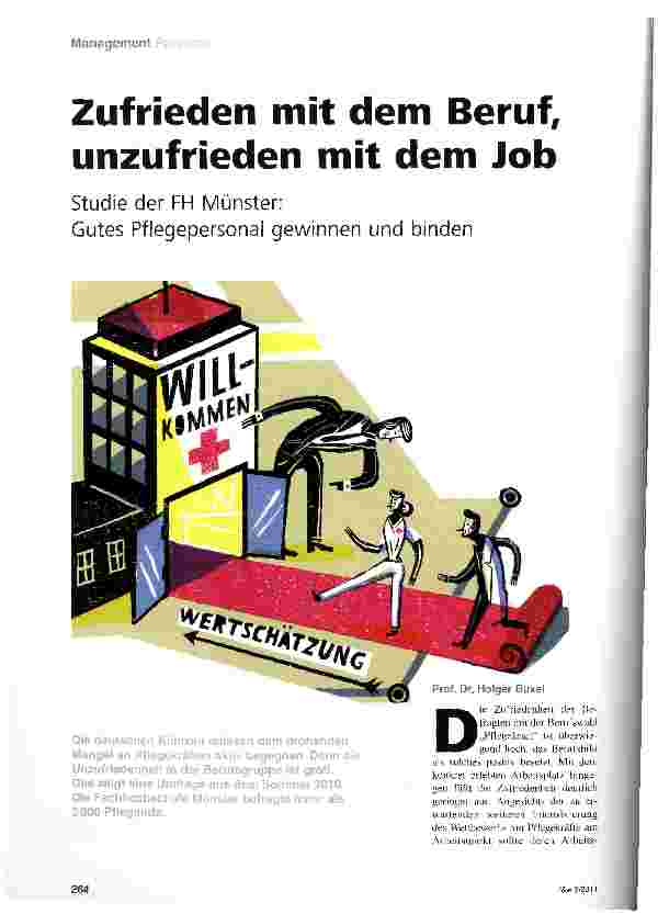 Vorschauseite 1: Zufrieden mit dem Beruf, unzufrieden mit dem Job