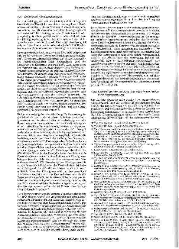 Vorschauseite 6: Zurückweisung einer Kündigung gemäß §174 BGB - unter Berücksichtigung der Besonderheiten im öffentlichen Dienst