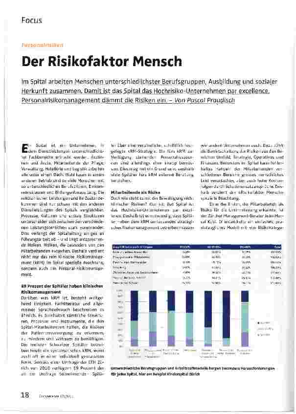 Vorschauseite 1: Der Risikofaktor Mensch