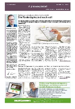 Vorschauseite 1: Die Fördertöpfe sind noch voll.