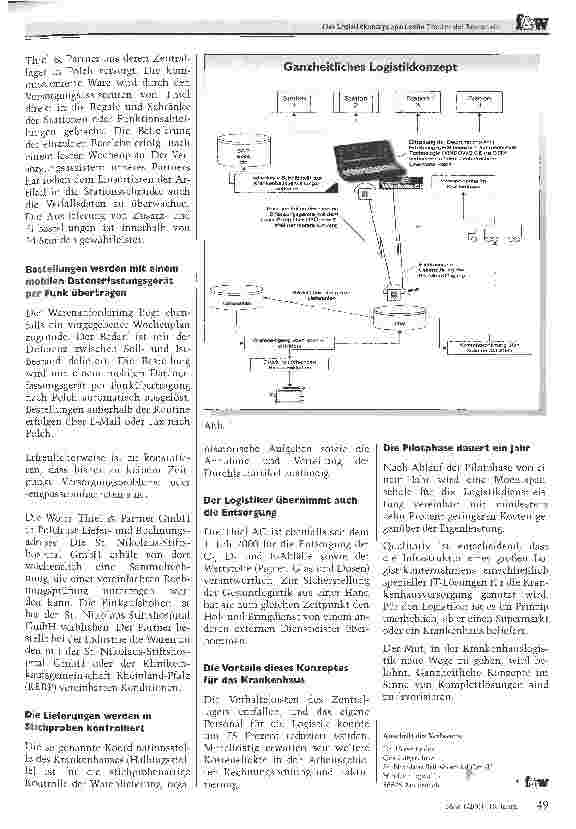 Vorschauseite 2: Das Logistikkonzept spart zehn Prozent der Kosten einDie St. Nikolaus-Stiftshospital GmbH hat ihre Verund Entsorgung mit Erfolg einem Partner übertragen