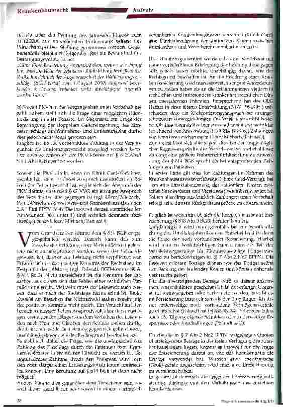 Vorschauseite 2: Wahlleistungsentgelte