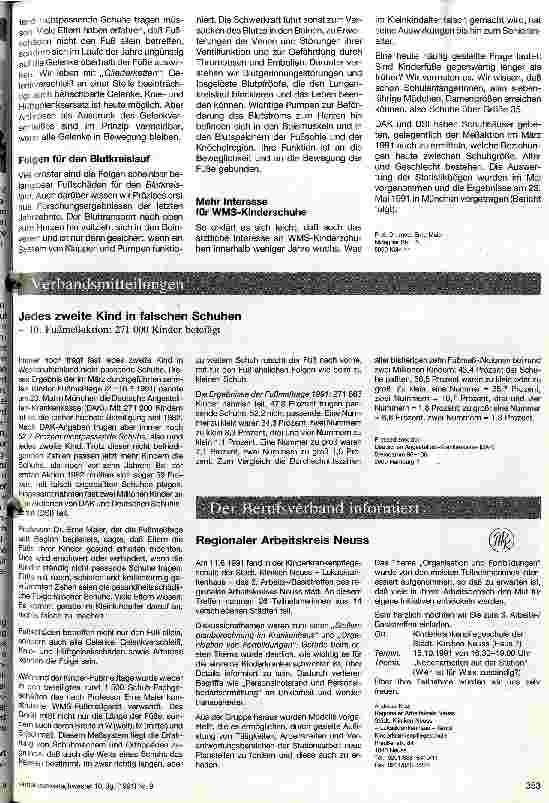 Vorschauseite 2: Kinderfüße wachsen schnell - schneller, als die Eltern annehmen