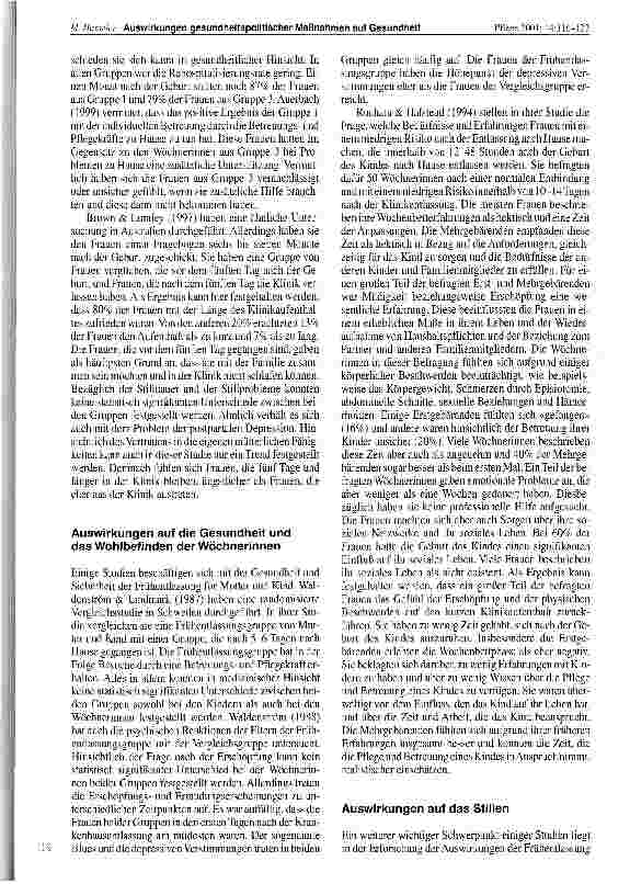 Vorschauseite 4: Auswirkungen gesundheitspolitischer Maßnahmen auf Gesudheit und Wohlbefinden von Wöchnerinnen und ihren Kindern