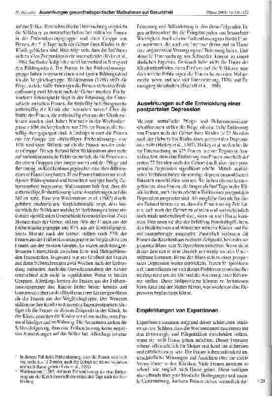 Vorschauseite 5: Auswirkungen gesundheitspolitischer Maßnahmen auf Gesudheit und Wohlbefinden von Wöchnerinnen und ihren Kindern