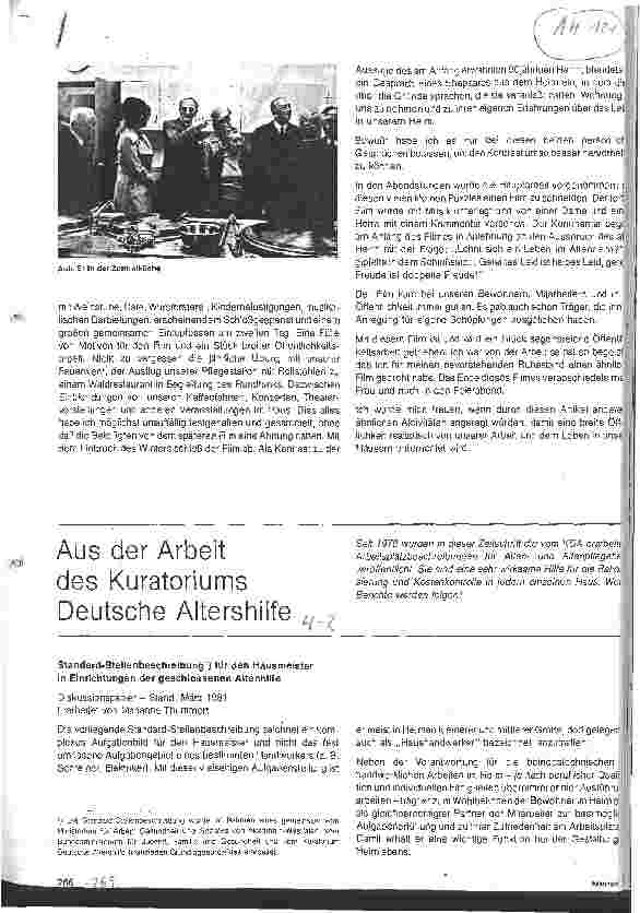 Vorschauseite 1: Aus der Arbeit des Deutschen Kuratoriums