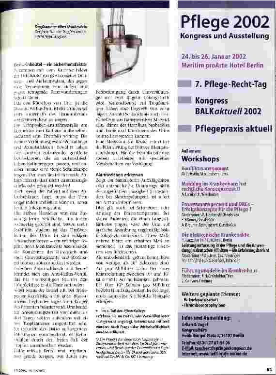 Vorschauseite 4: Prävention von Harnwegsinfekten Transurethrale Harnableitungssysteme, Teil 1