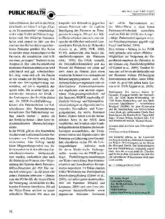 Vorschauseite 2: Dimensionen der Patientenorientierung in der Integrierten Versorgung am Beispiel Gesundes Kinzigtal