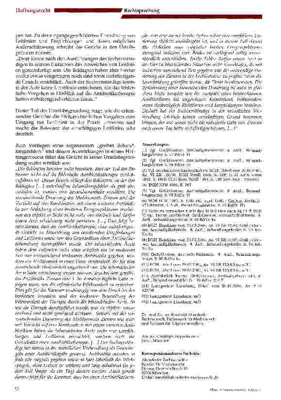 Vorschauseite 3: Behandlungsfehler in der Antibiotikatherapie