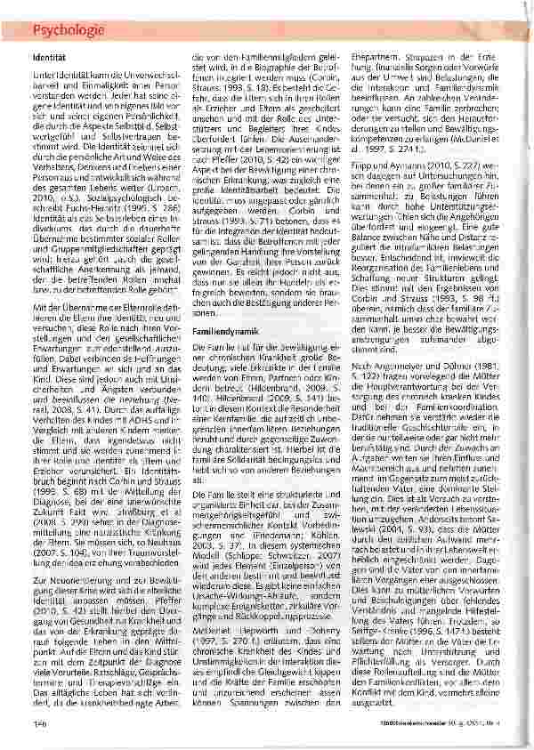 Vorschauseite 4: Wie erlebt die Mutter eines an ADHS erkrankten Kindes ihre Situation? (Teil I)