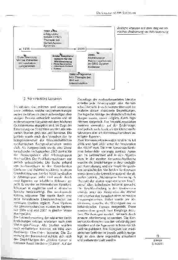 Vorschauseite 2: DIE UMSETZUNG DER S3-LEITUNIE NICHTINVASIVE BEATMUNG BEI DER AKUTEN RESPIRATORISCHEN THERAPIE