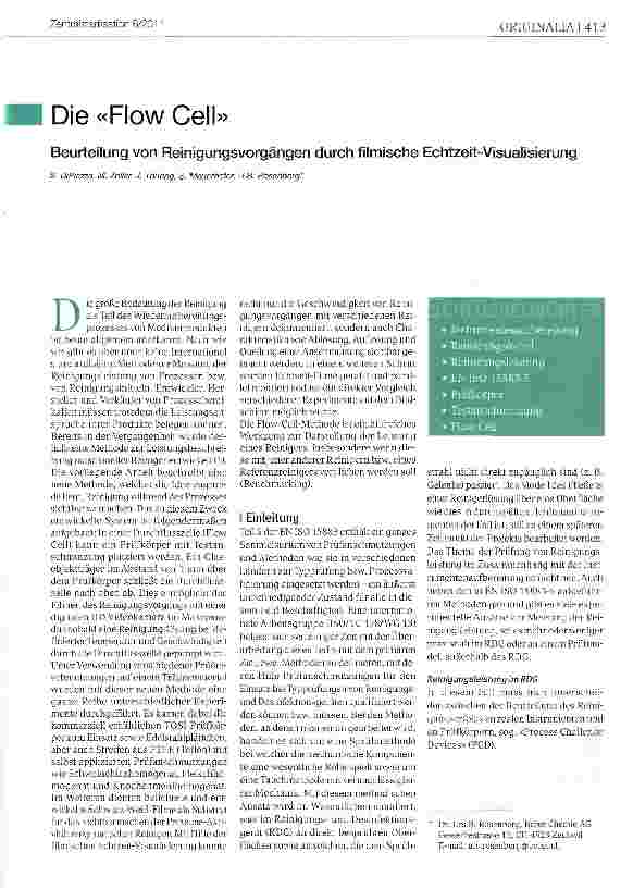 Vorschauseite 1: Die «Flow Cell»