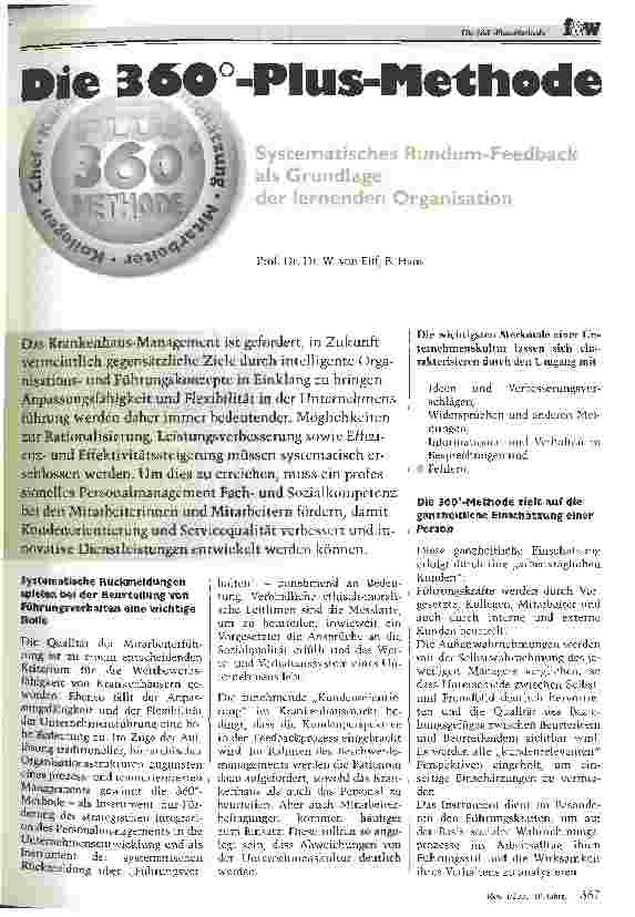 Vorschauseite 1: Die 360 Grad - Plus-Methode