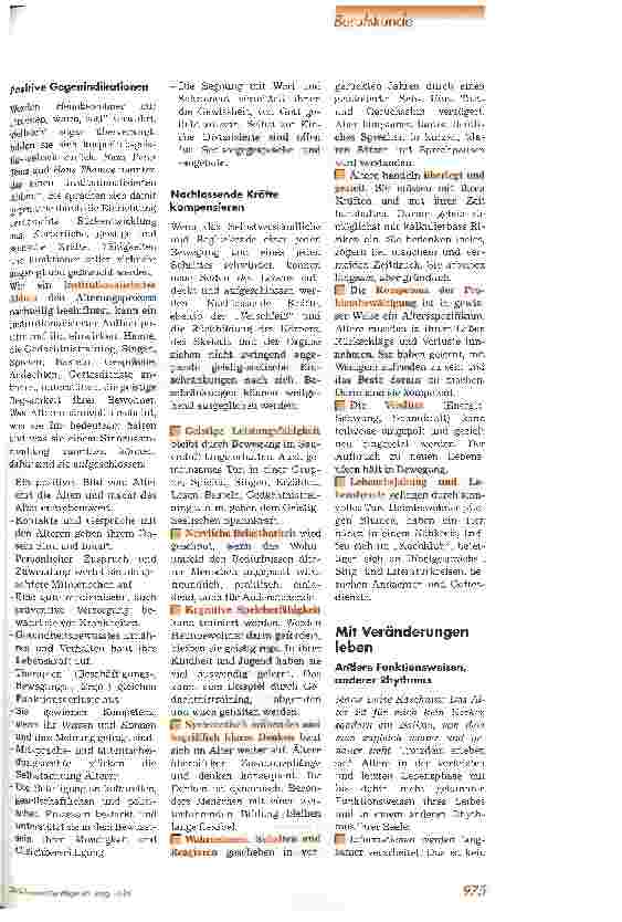 Vorschauseite 5: Neue Gesetze zur Altenpflege - und die Psychologie der Heimbewohner Richtiger Umgang mit Älteren