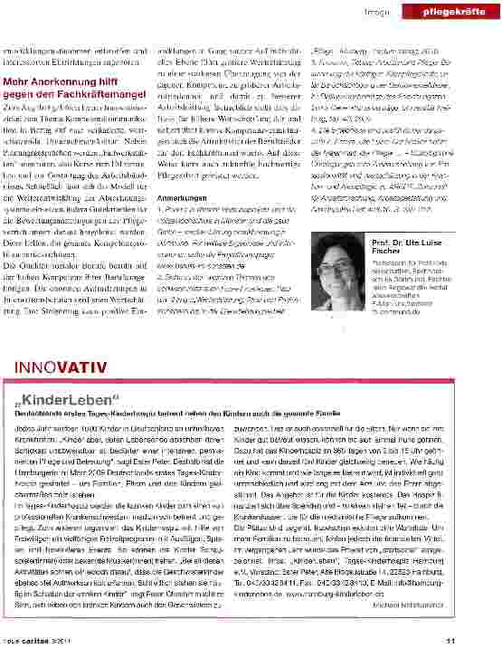 Vorschauseite 3: Wertvoll, aber nicht geschätzt - der Altenpflegeberuf