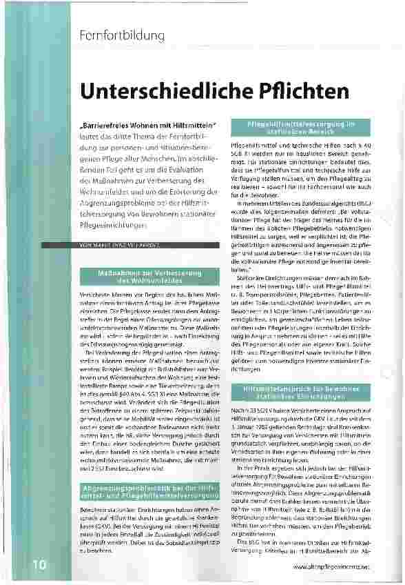 Vorschauseite 1: Unterschiedliche Pflichten