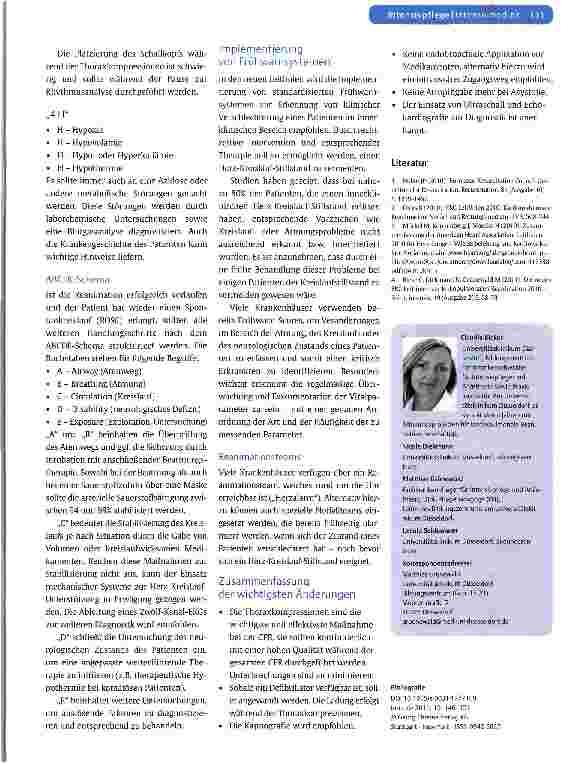Vorschauseite 6: Die neuen ERC-Leitlinien zur kardiopulmonalen Reanimation 2010 - Teil 2